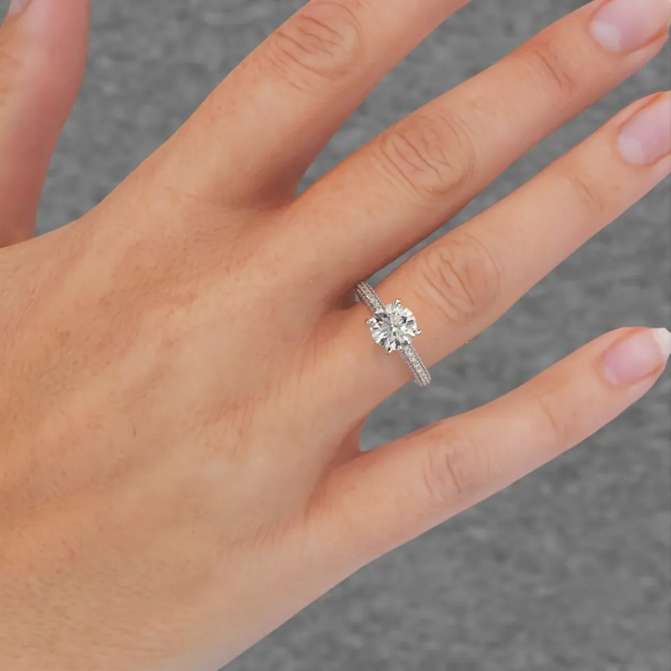 Como Engagement Ring — view 6