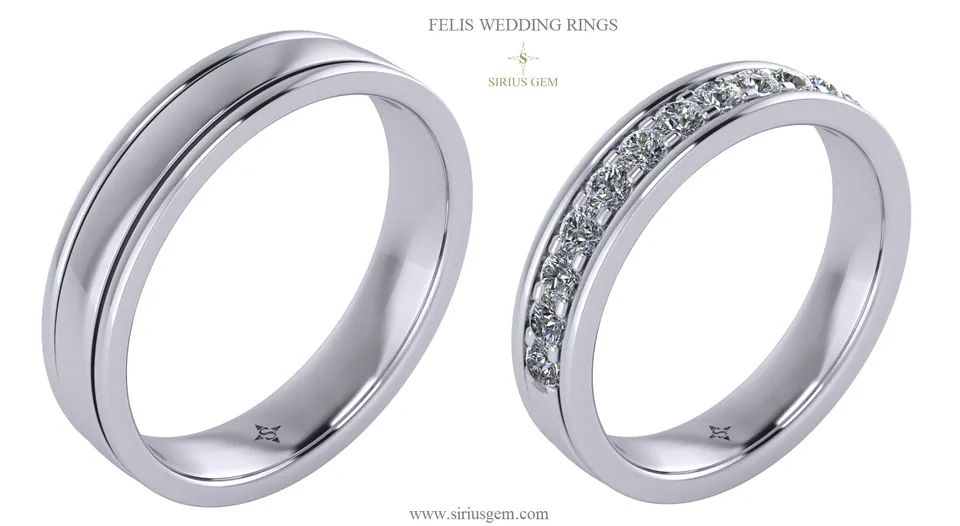 Felis Men’s Wedding Ring — view 3