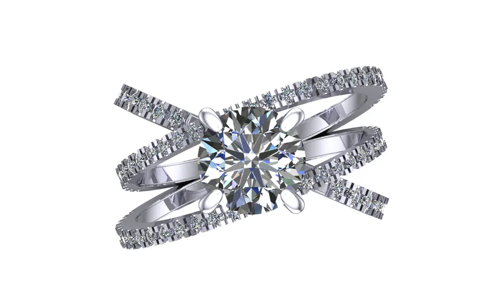 Galaxy Engagement Ring — view 3