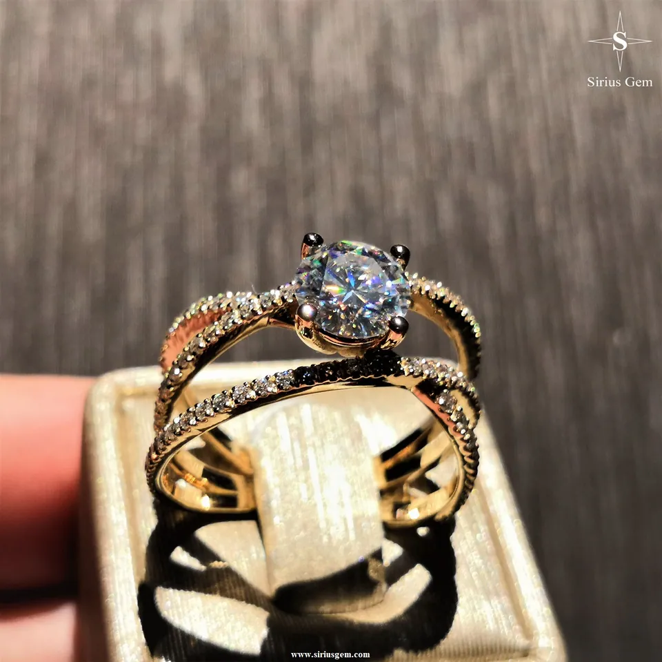 Galaxy Engagement Ring — view 4