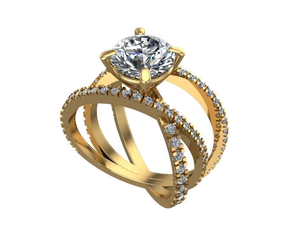 Galaxy Engagement Ring — view 10