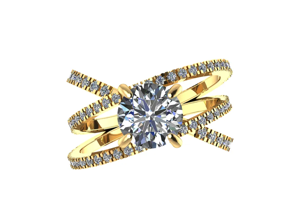 Galaxy Engagement Ring — view 11