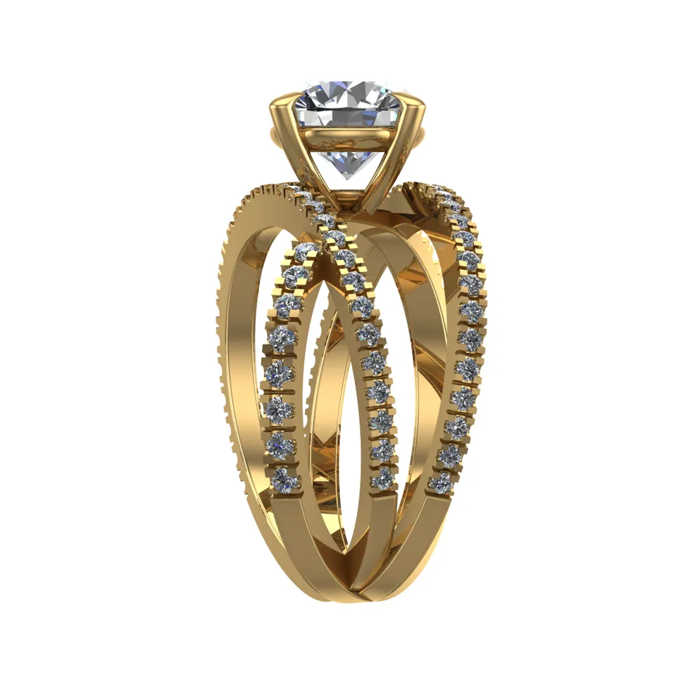 Galaxy Engagement Ring — view 12