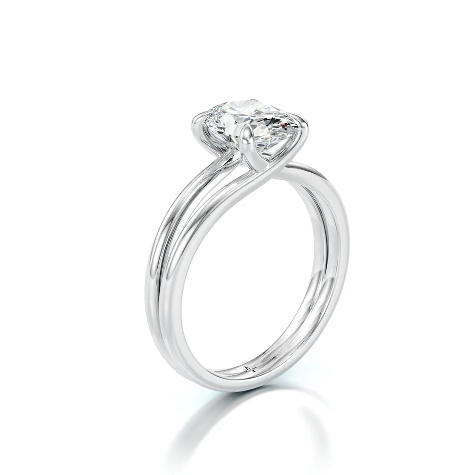 Nervia Engagement Ring — view 3