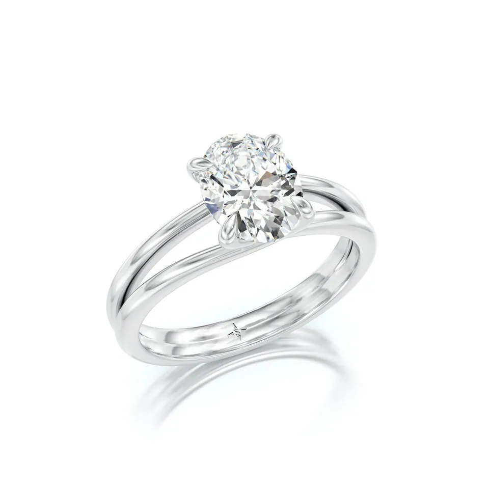 Nervia Engagement Ring — view 4