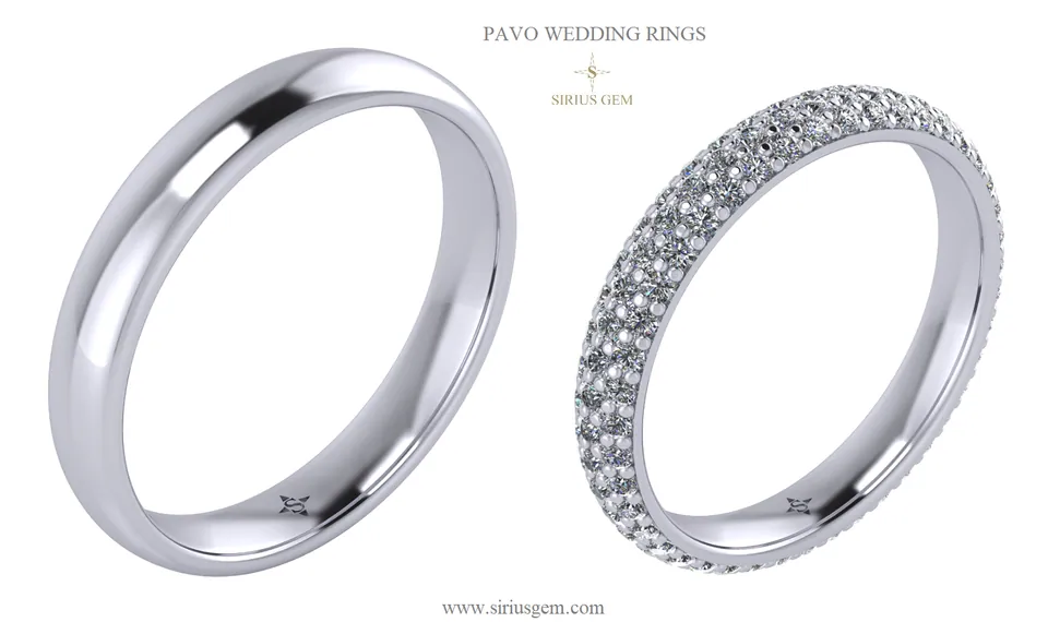 Pavo Men’s Wedding Ring — view 3
