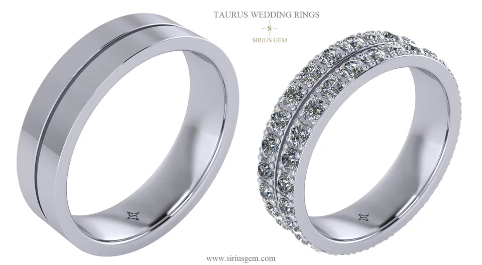 Taurus Men’s Wedding Ring — view 3