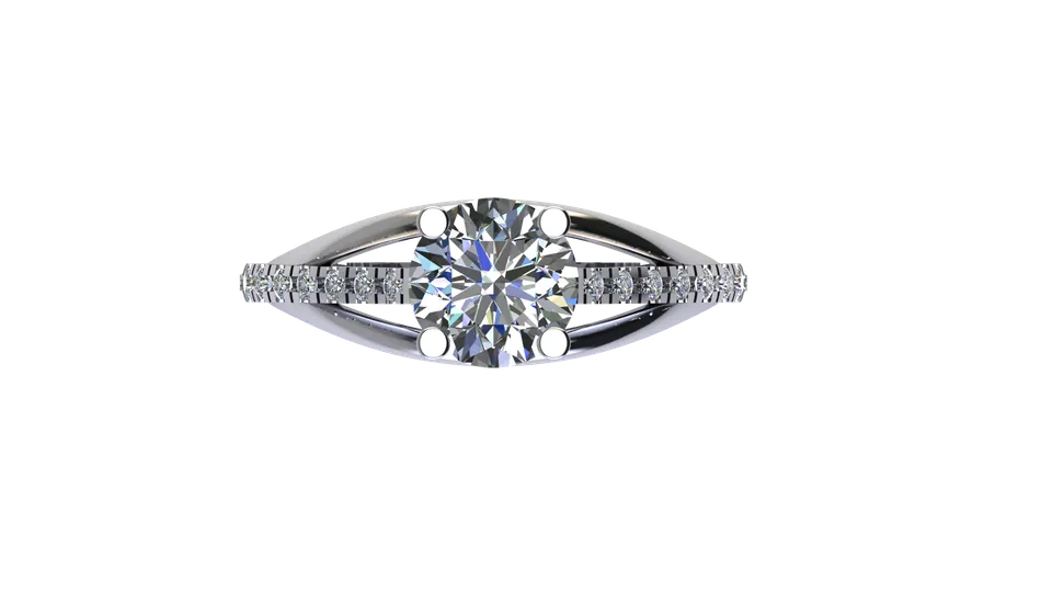 Virgo Engagement Ring — view 4
