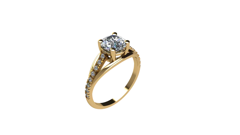 Virgo Engagement Ring — view 5
